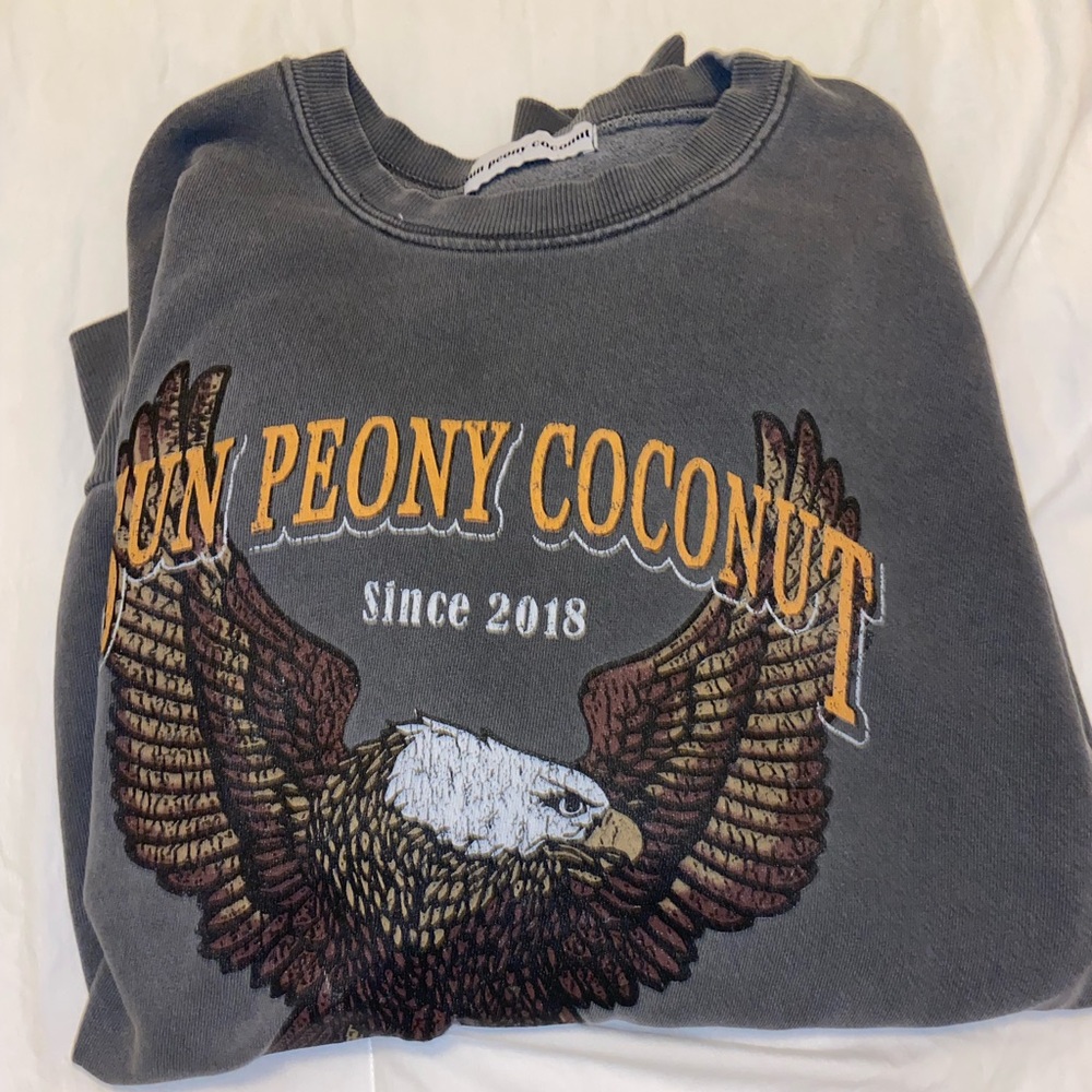 Sun peony coconut sweatshirt